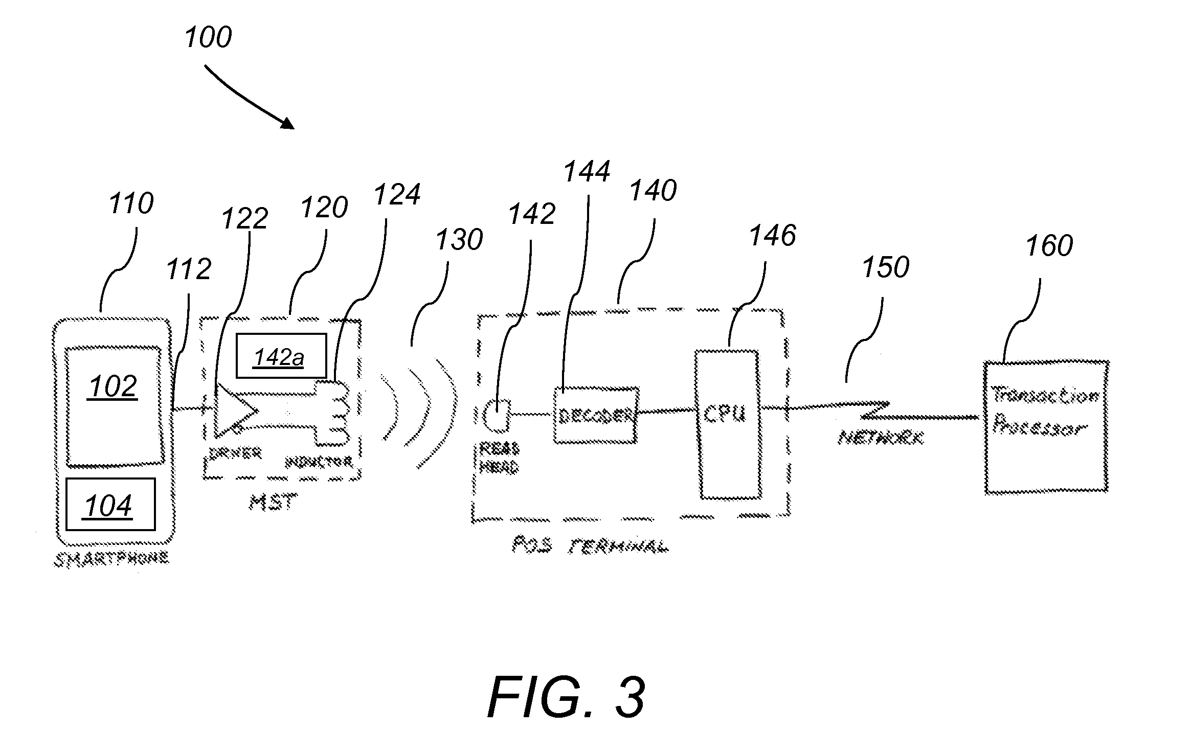 System and method for a baseband nearfield magnetic stripe data transmitter