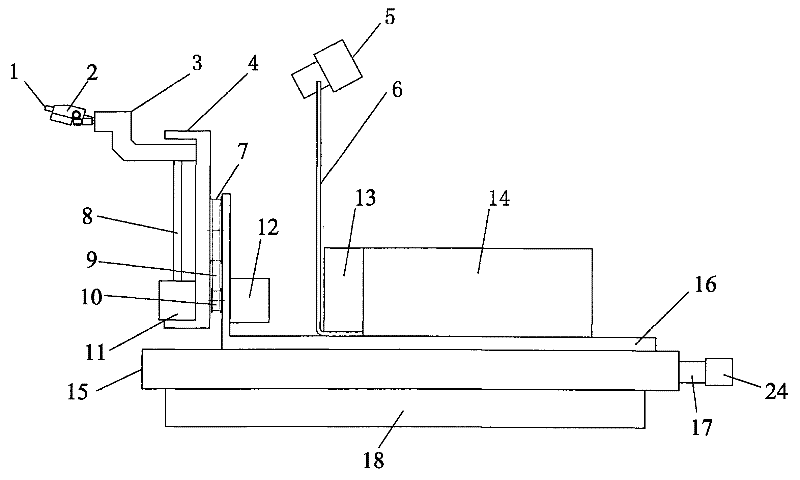 Four-dimensional self-adaptive insulation piece surface charge measuring device