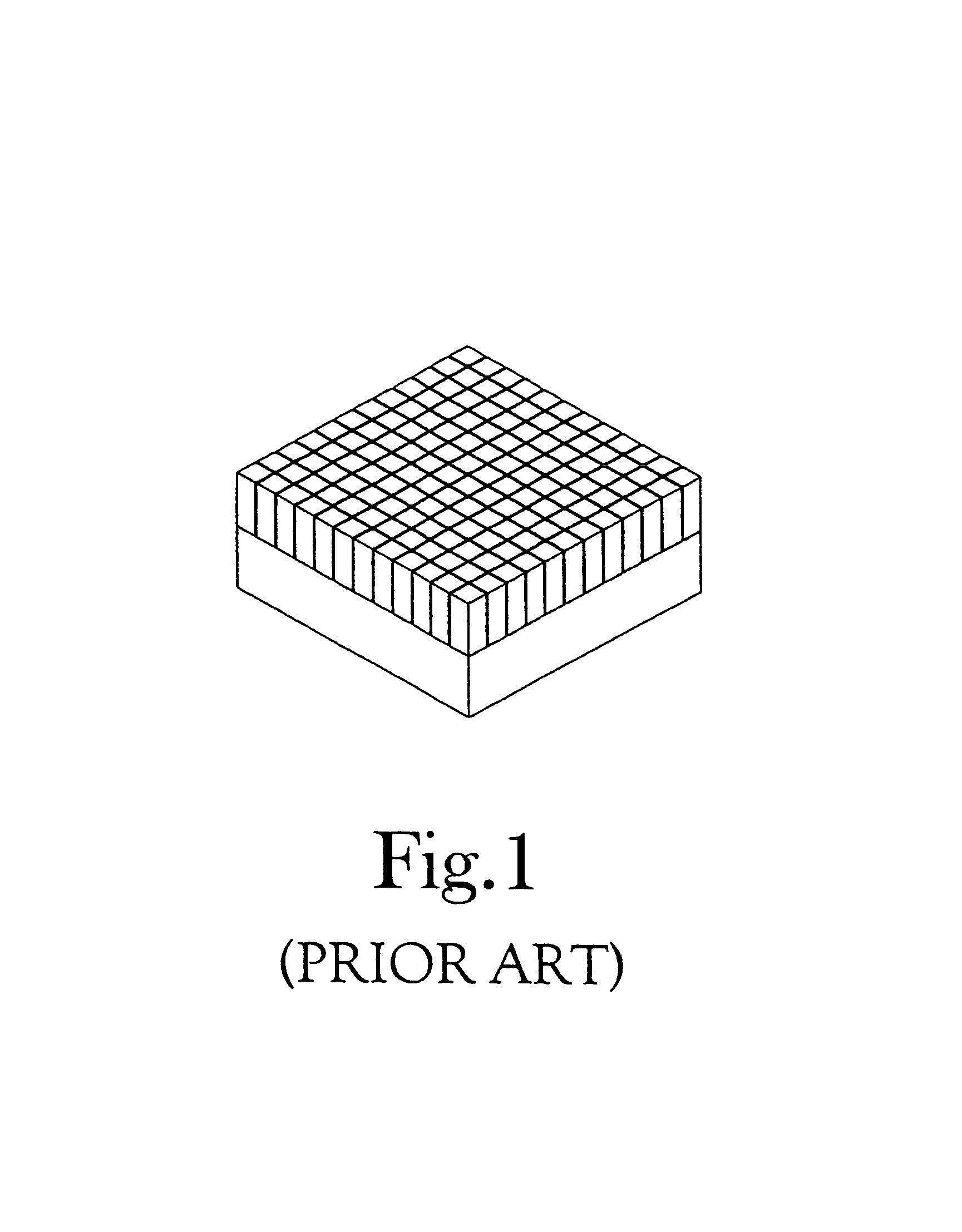 Method for producing a high resolution detector array