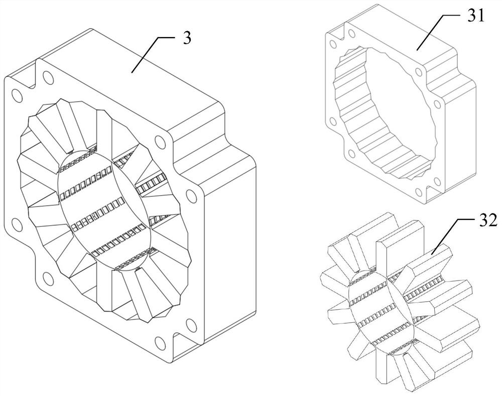 Permanent magnet synchronous motor with non-uniform segmented rotor poles and its optimal setting method