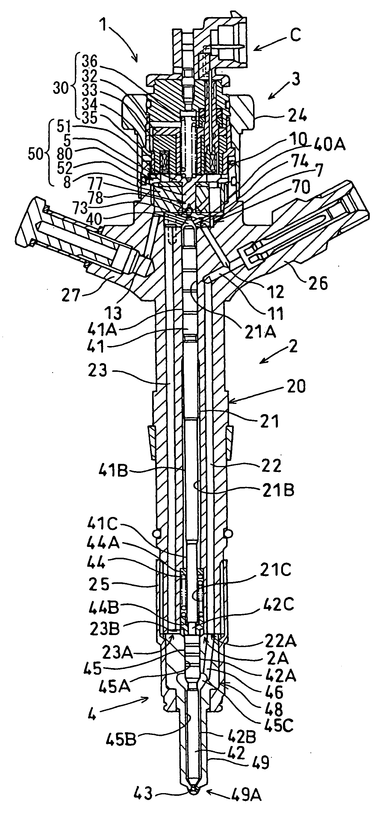 Fuel injector reducing stress concentration