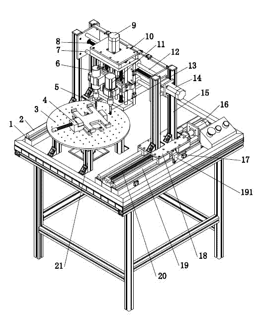 Numerical control drilling and tapping all-in-one machine and control method thereof