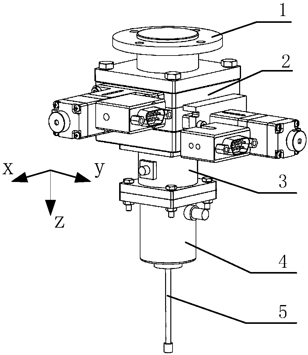 All-electric digitization two-freedom-degree force control grinding head device