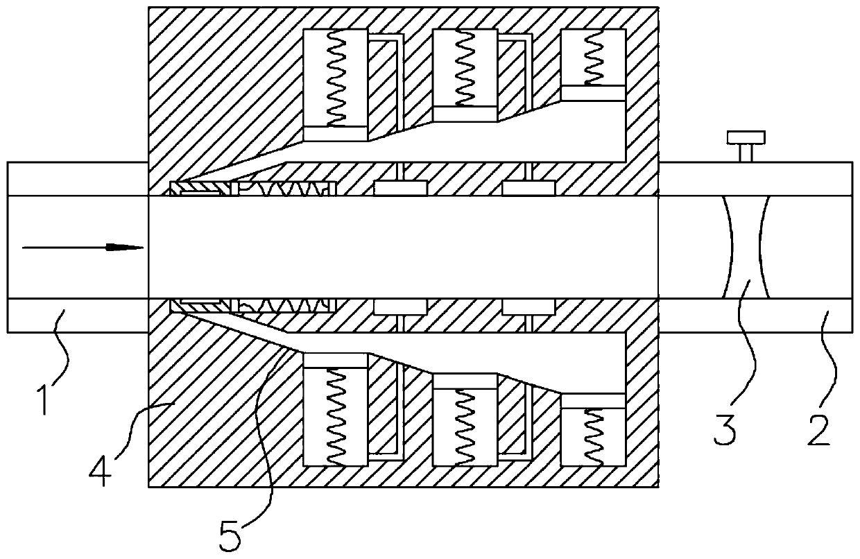 Water hammer eliminating and pressure reducing device for valve protection