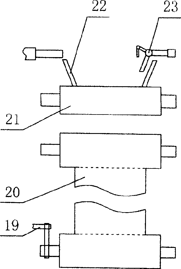 Automatic reforming device for fireworks cylinder