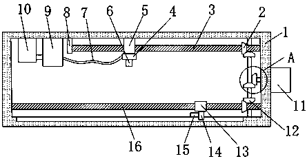 Dust removal device in aluminum rod machining process