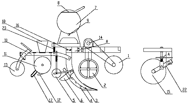 Multilayer stubble-cleaning rotary-cultivation fertilizing seeding machine