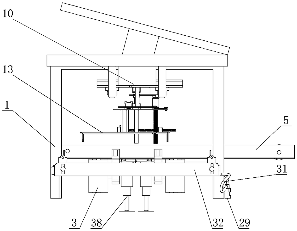 Small automatic wall building machine