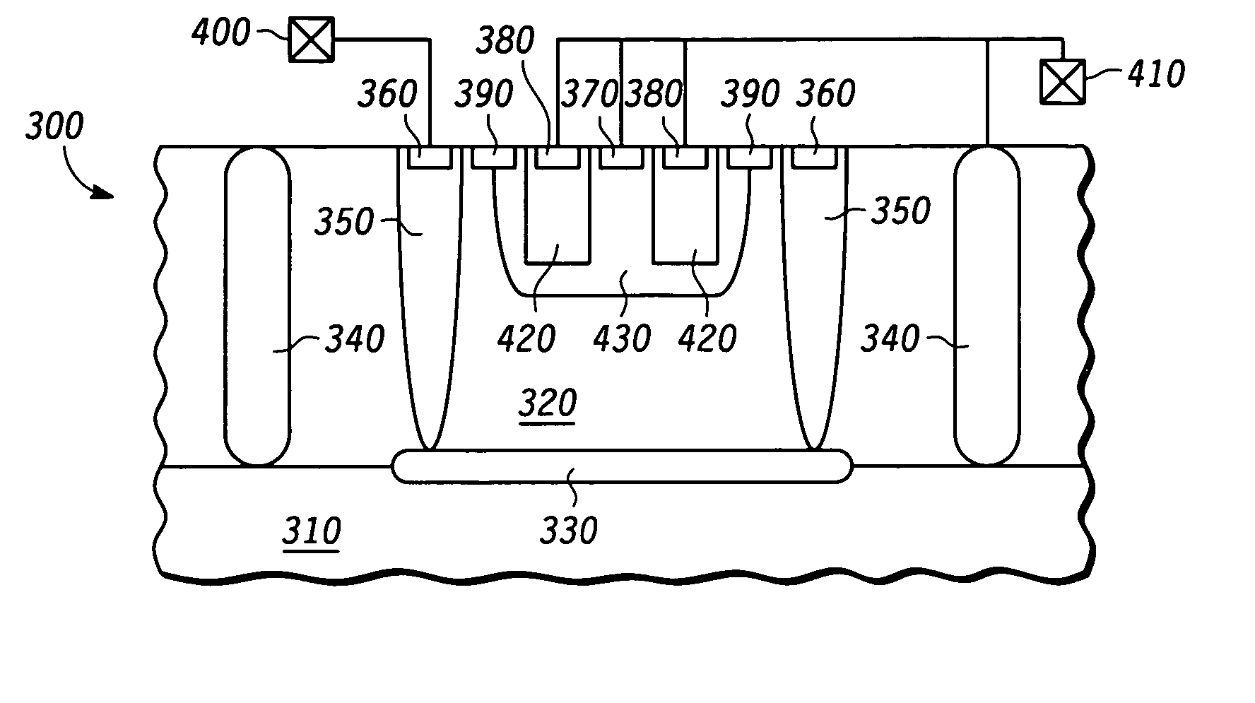 Electrostatic discharge protection device and method therefore