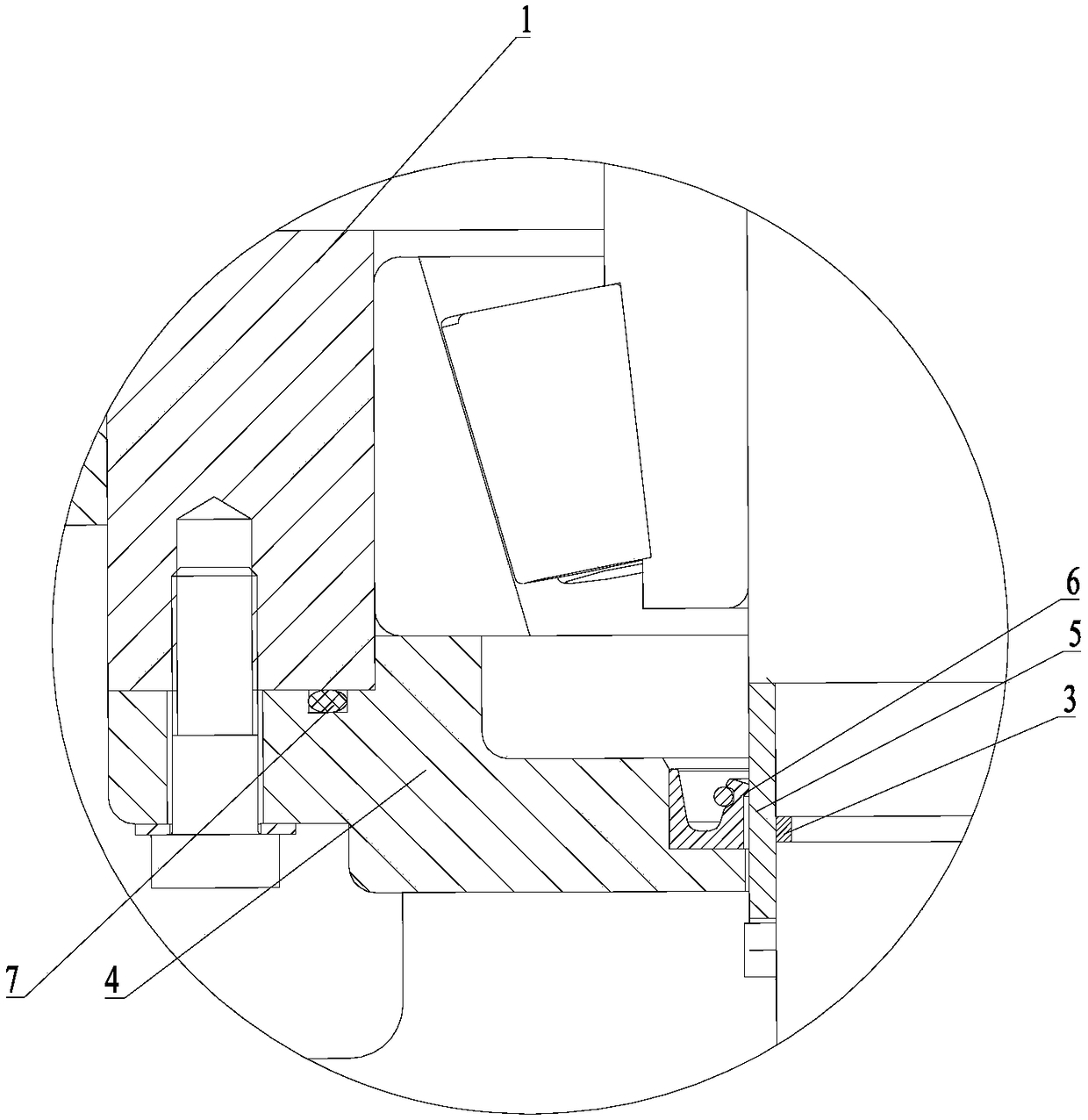 Shaft end oil seal structure of gearbox