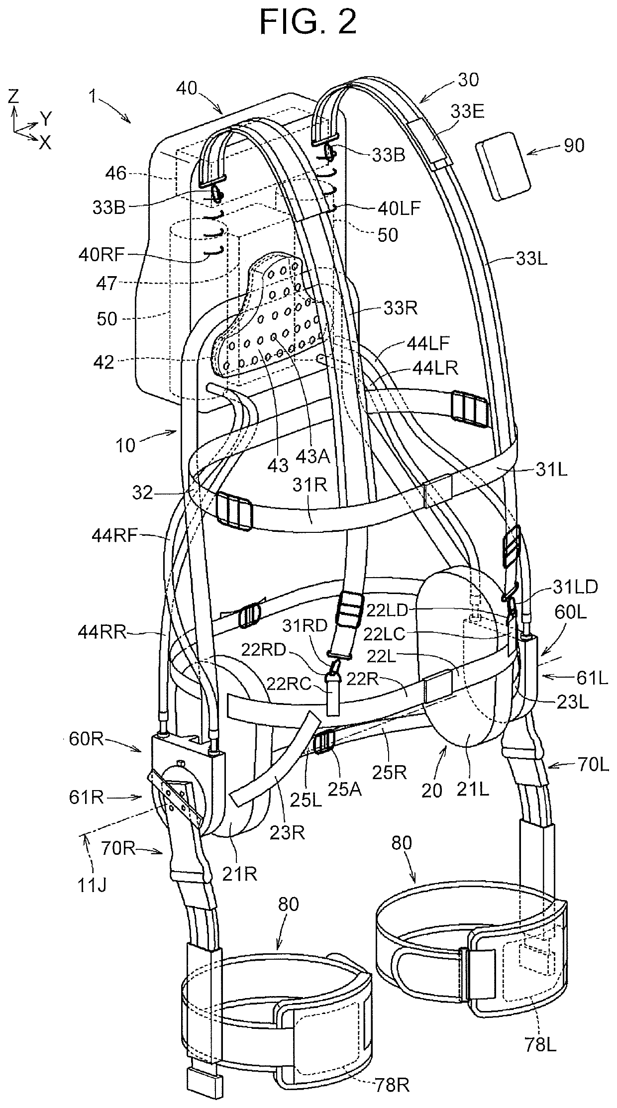 Power assist suit