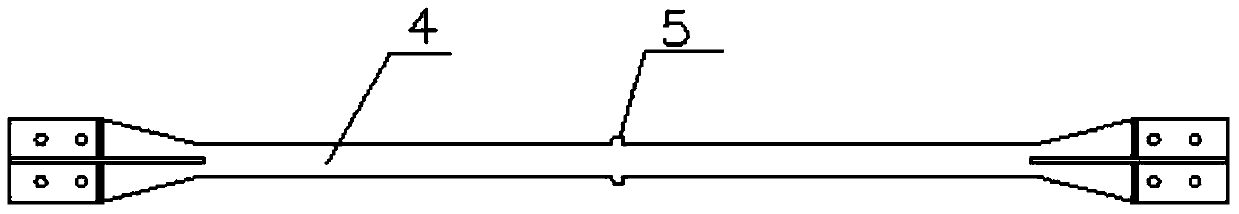 Method for designing flexion restraining support of maintenance-free steel and composite material