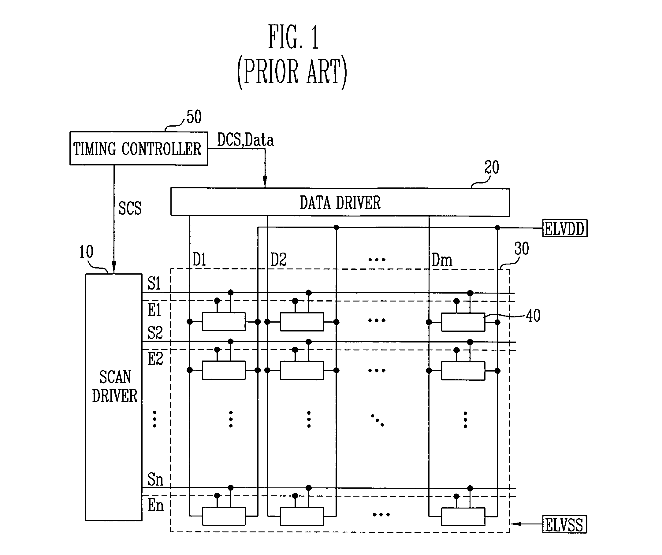 Organic light emitting display utilizing parasitic capacitors for storing data signals