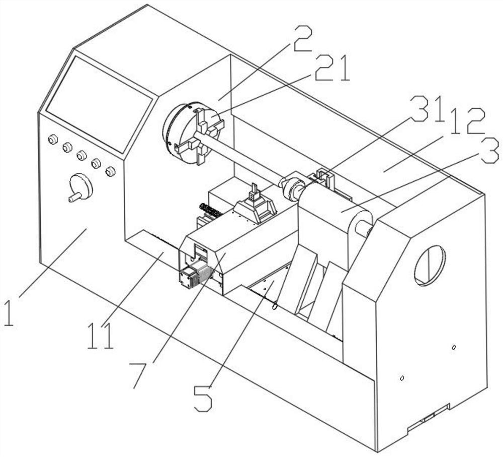 Underneath alternating type knife rest numerical control lathe