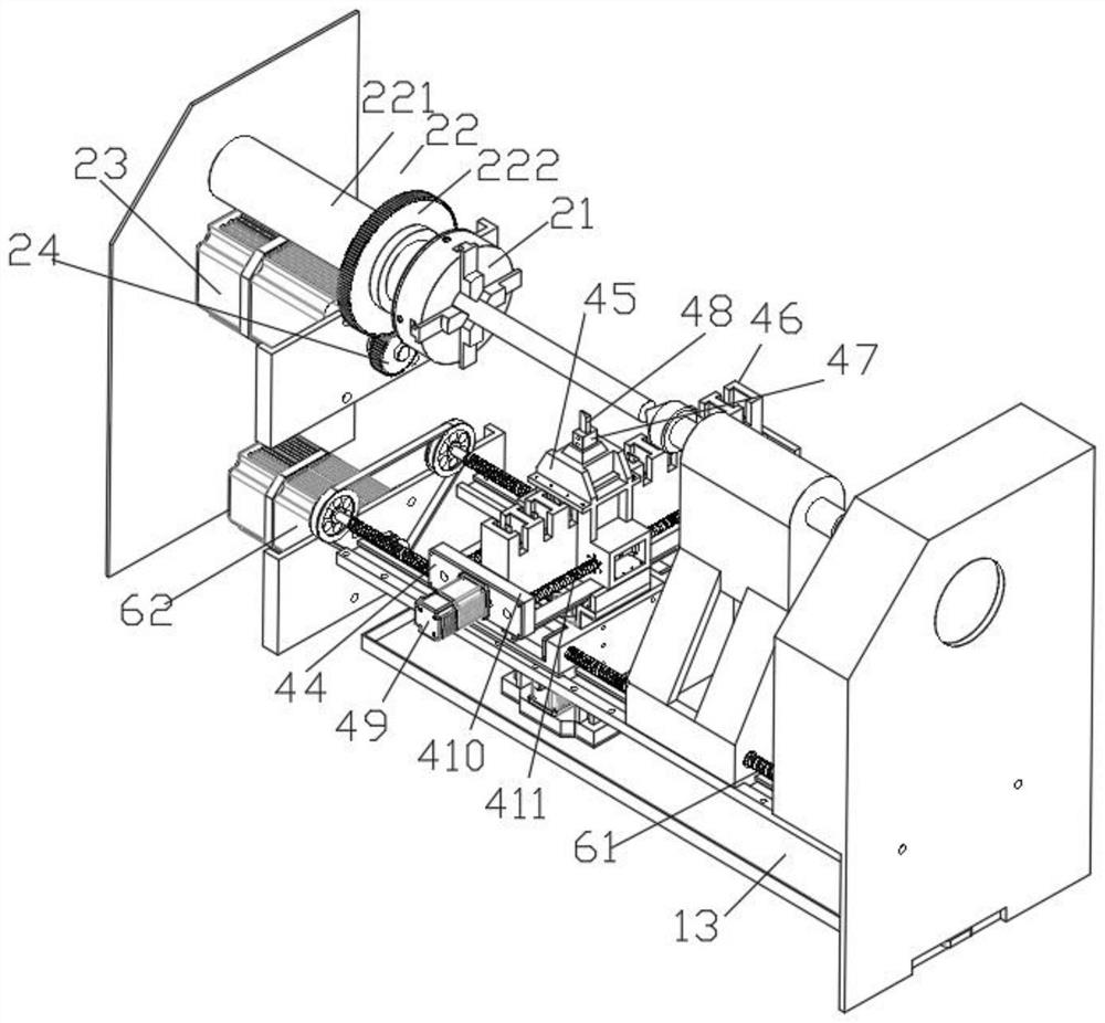 Underneath alternating type knife rest numerical control lathe