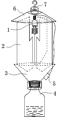 Method for efficiently trapping Monochamus alternatus and special device for method