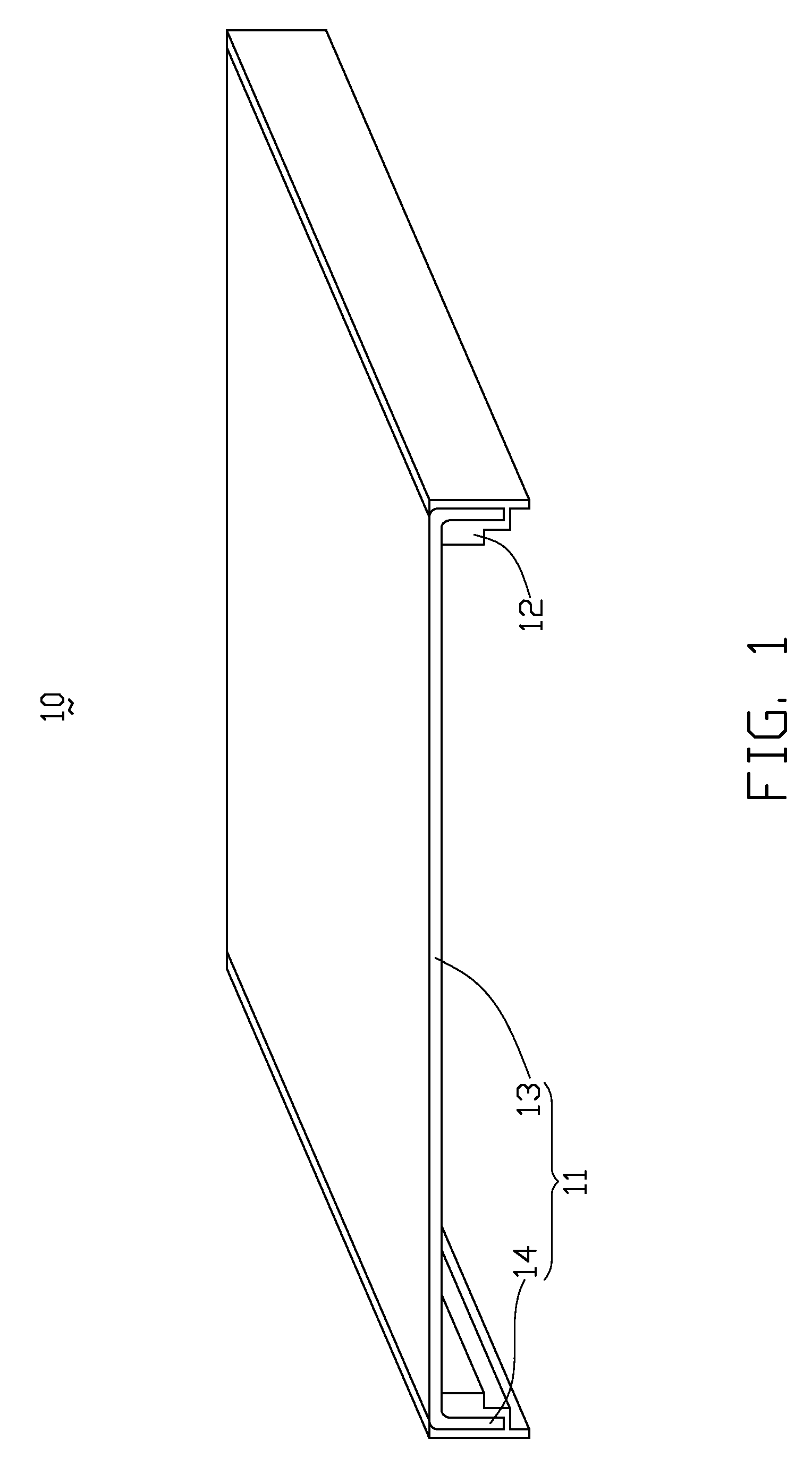 Plastic coated edge structure used for portable electronic device and method for making the same