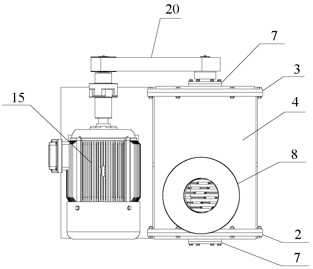 High-fiber food material crusher