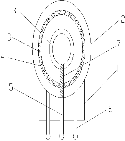 Heat-dissipating moisture-absorbing carbon-film potentiometer