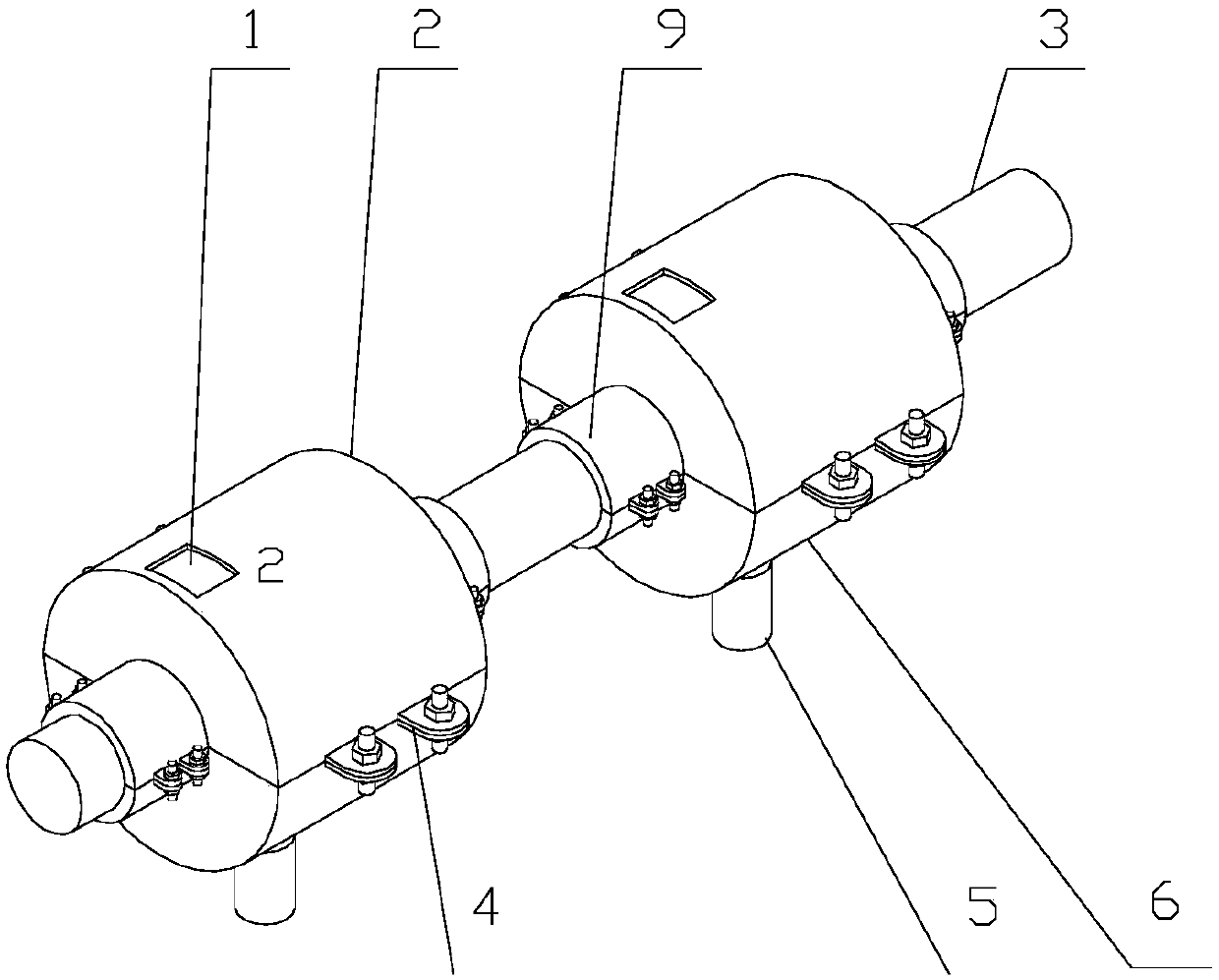 Special protection device for flange and union