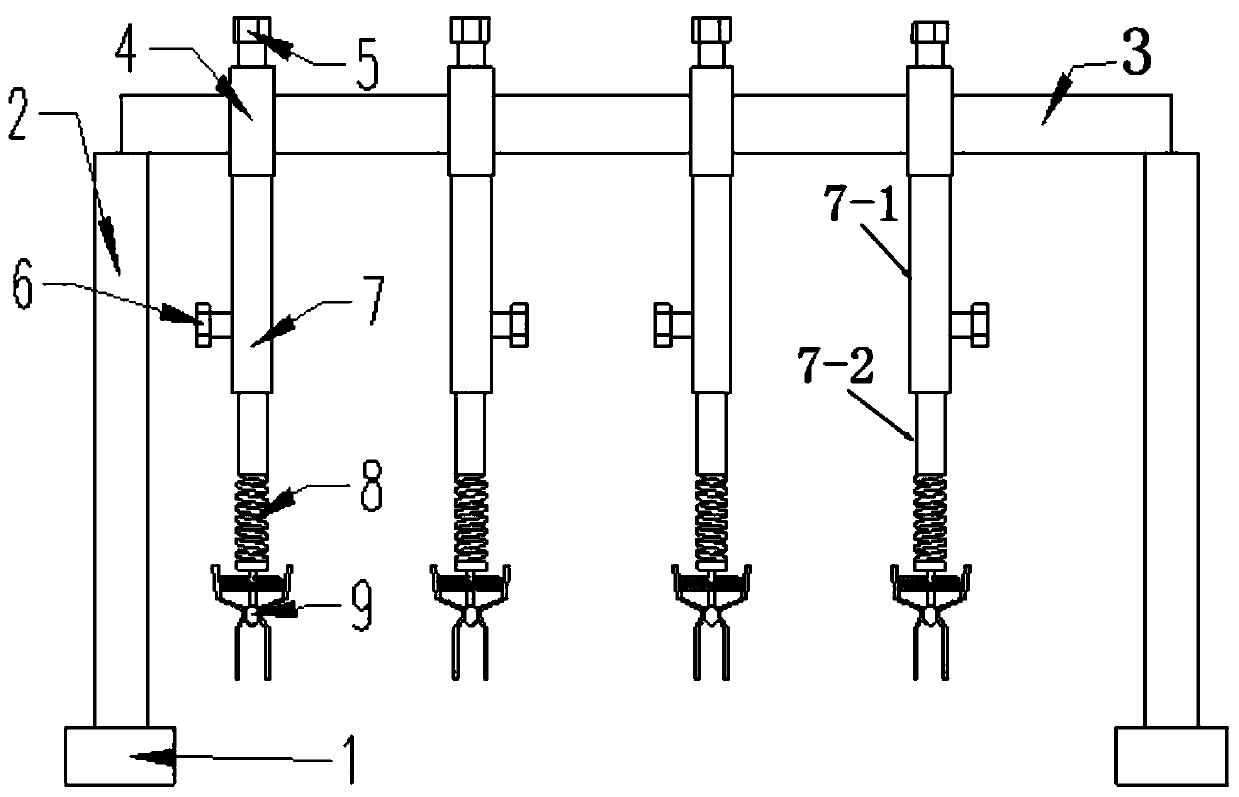 Electrode clamping device of rock specimen electrical performance tester