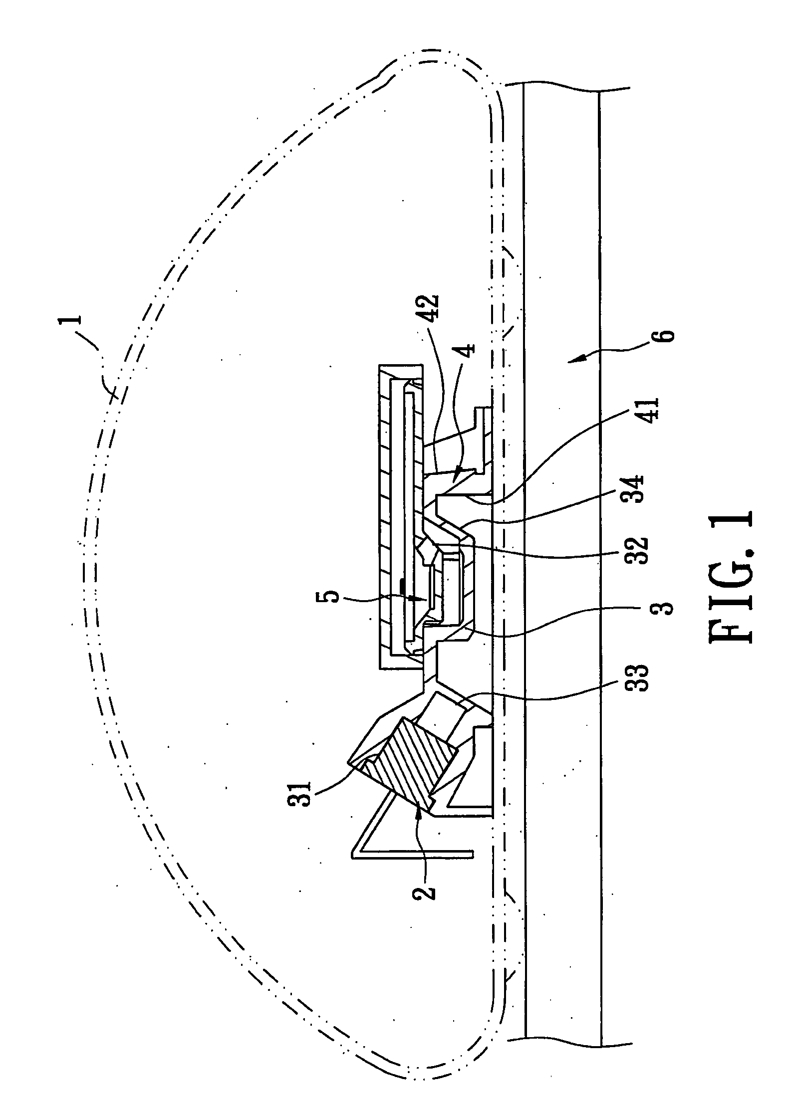 Optical structure for a laser input device