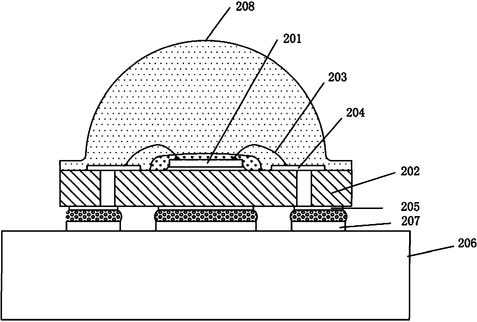 Substrate-free LED device and manufacturing method thereof