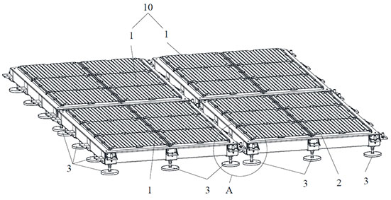 Reconfigurable modular assembly platform, system and assembly method for aircraft assembly