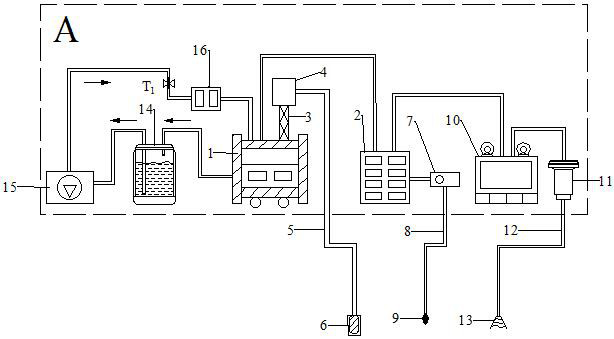 Method and device for weakening strong rock pressure of thick and hard roof in mining of underlying coal seam by microwave heating