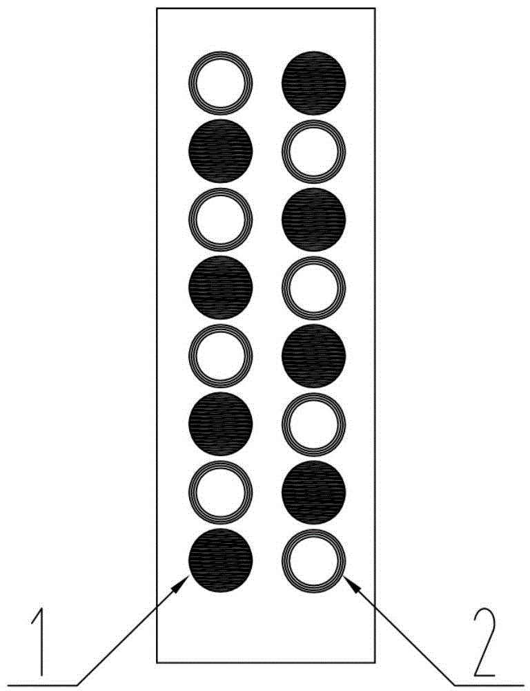 Ferromagnetic thin-walled tube circumferential AC magnetization magnetic flux leakage detection array probe