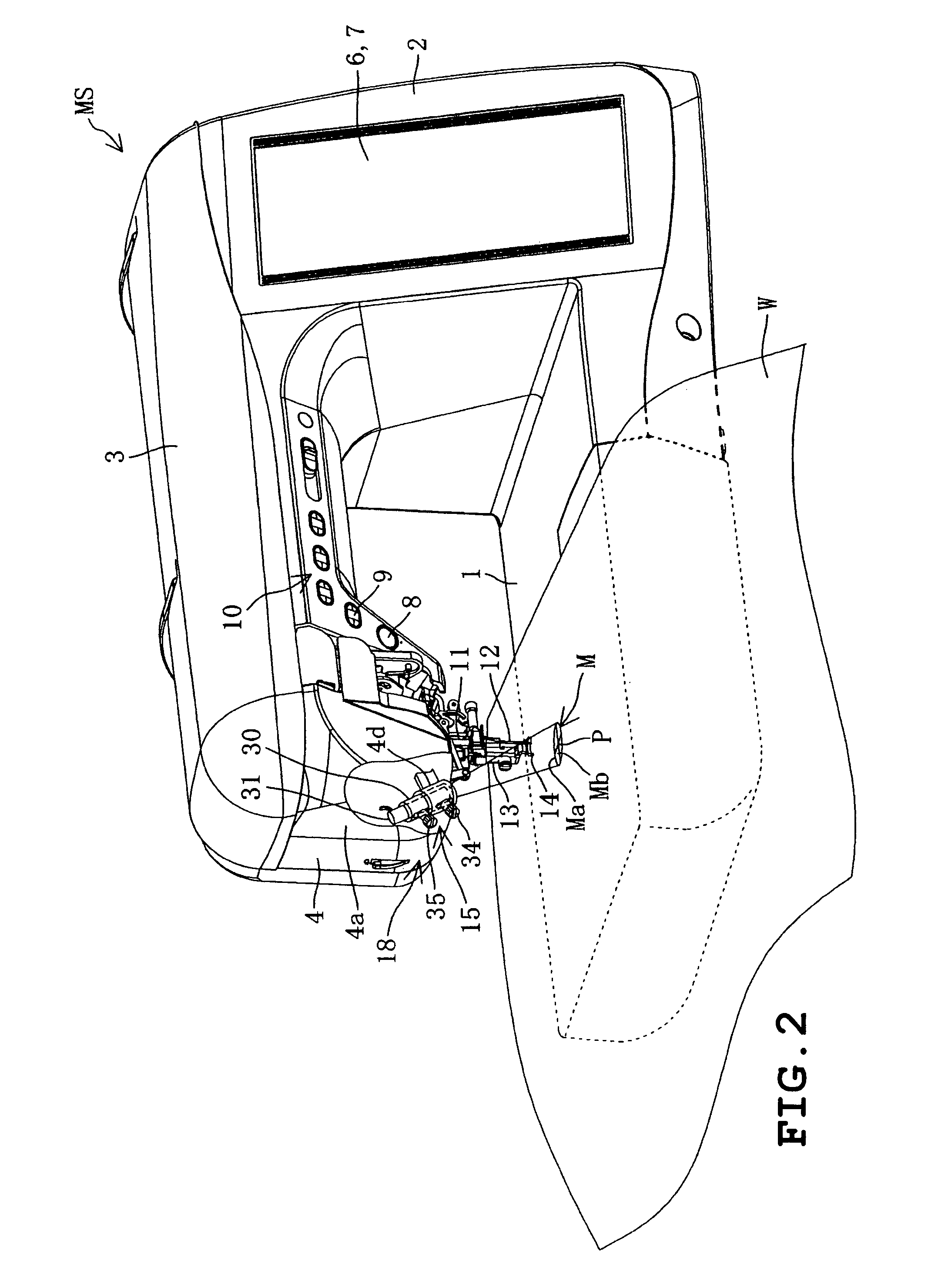 Workpiece cloth positioning guide device for sewing machine