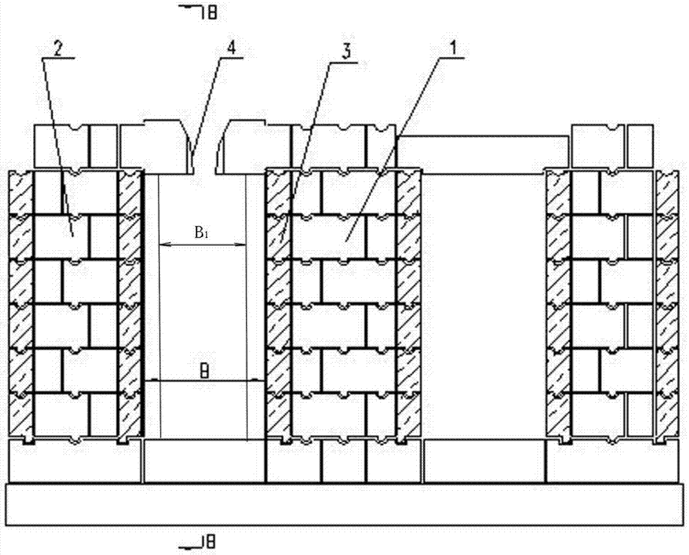 A small flue of regenerator with variable section