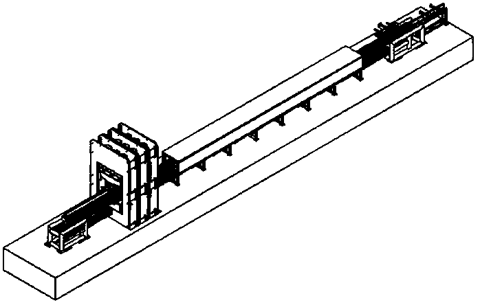 Step-type reconstituted bamboo (timber) production line equipment