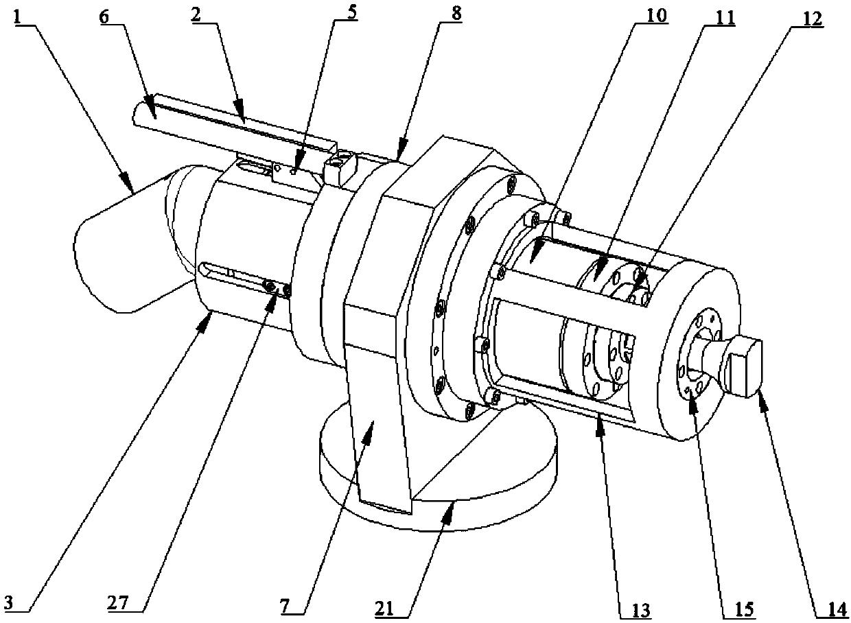 Integrated friction plug welding spindle head device