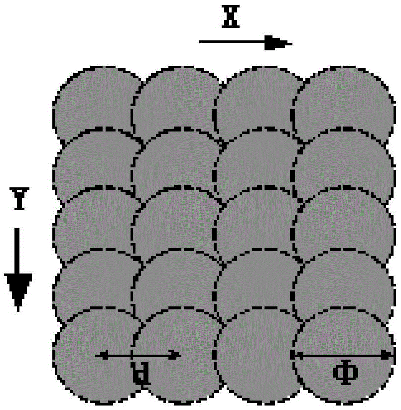 Method and device for preparing biomimetic superhydrophobic micro-nano surface by femtosecond laser