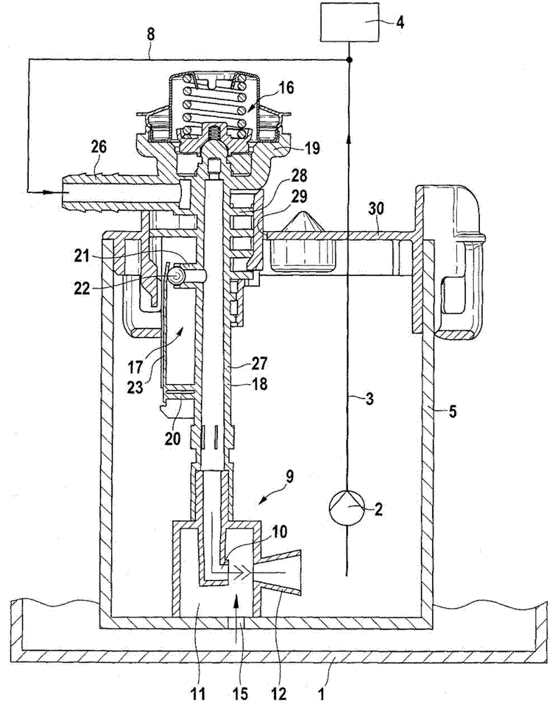 device for delivering fuel