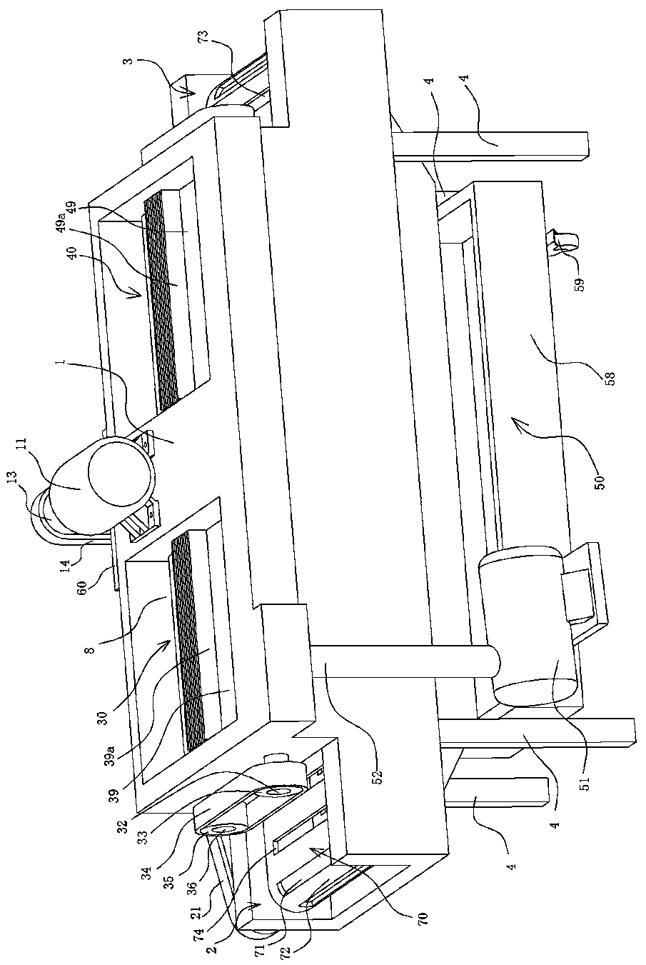 Jute fiber kneading device