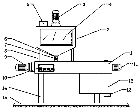 Feed granulation device with mixing function