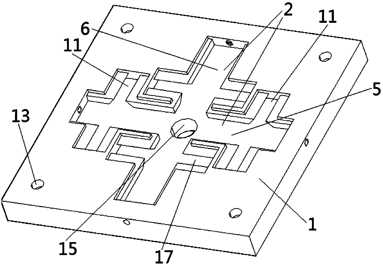 A plate sample spot welding clamping and positioning device