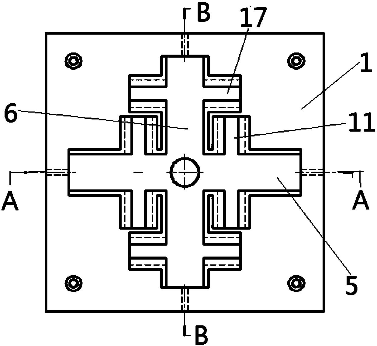 A plate sample spot welding clamping and positioning device