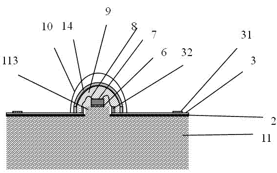 High-power LED packaging structure