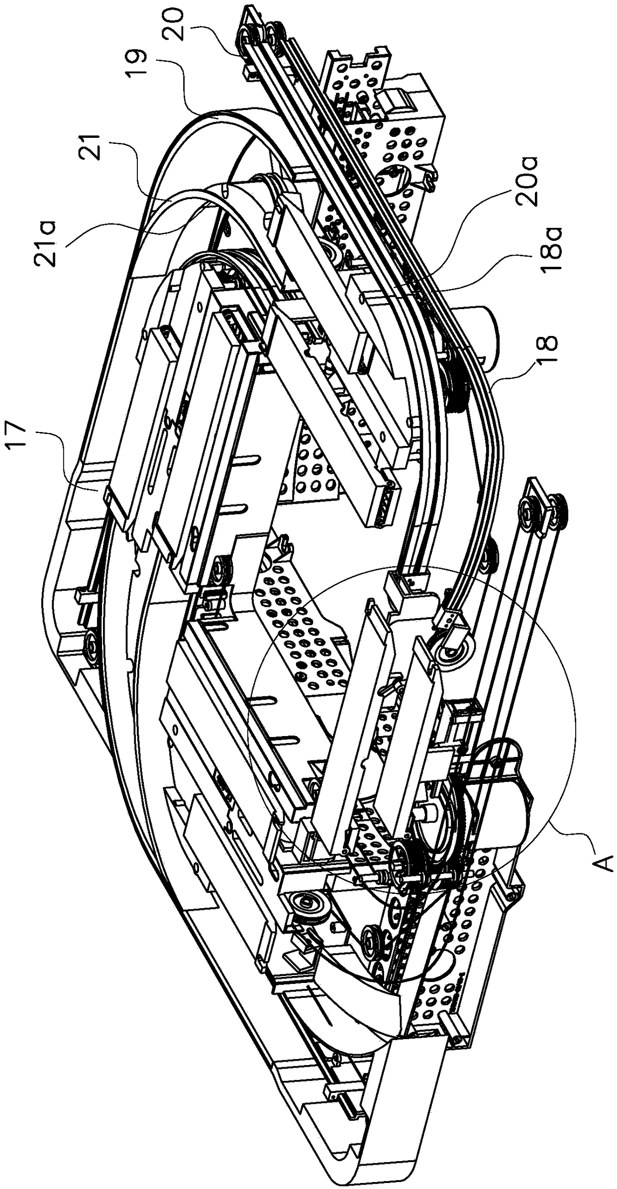 Tile delivery mechanism of eight-outlet automatic mahjong machine