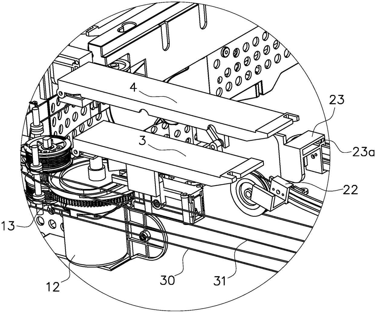 Tile delivery mechanism of eight-outlet automatic mahjong machine