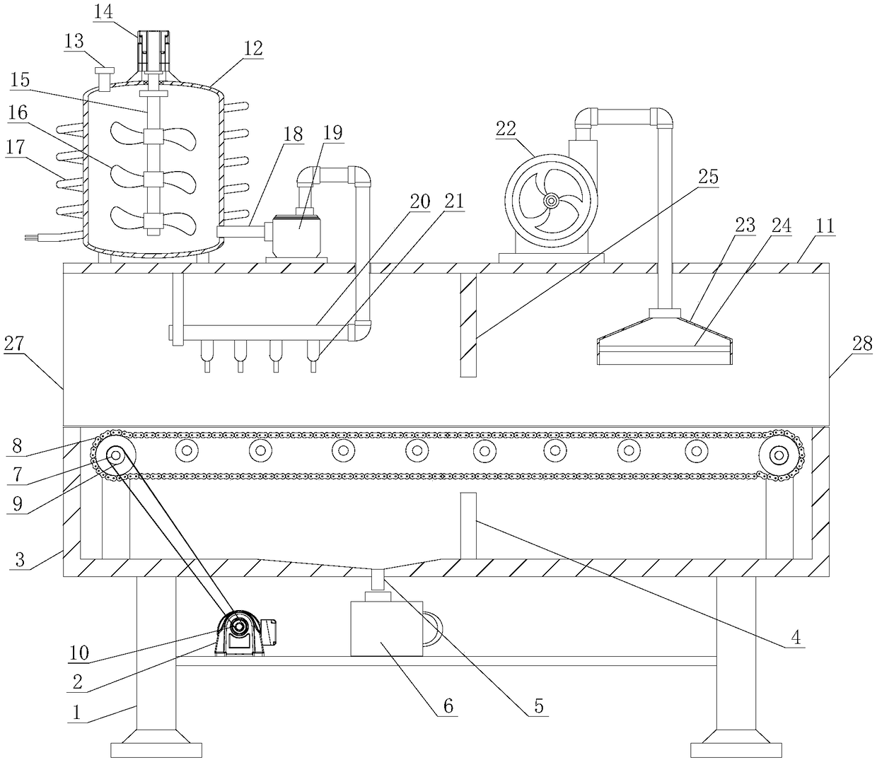 Automatic paint spraying device for panel production