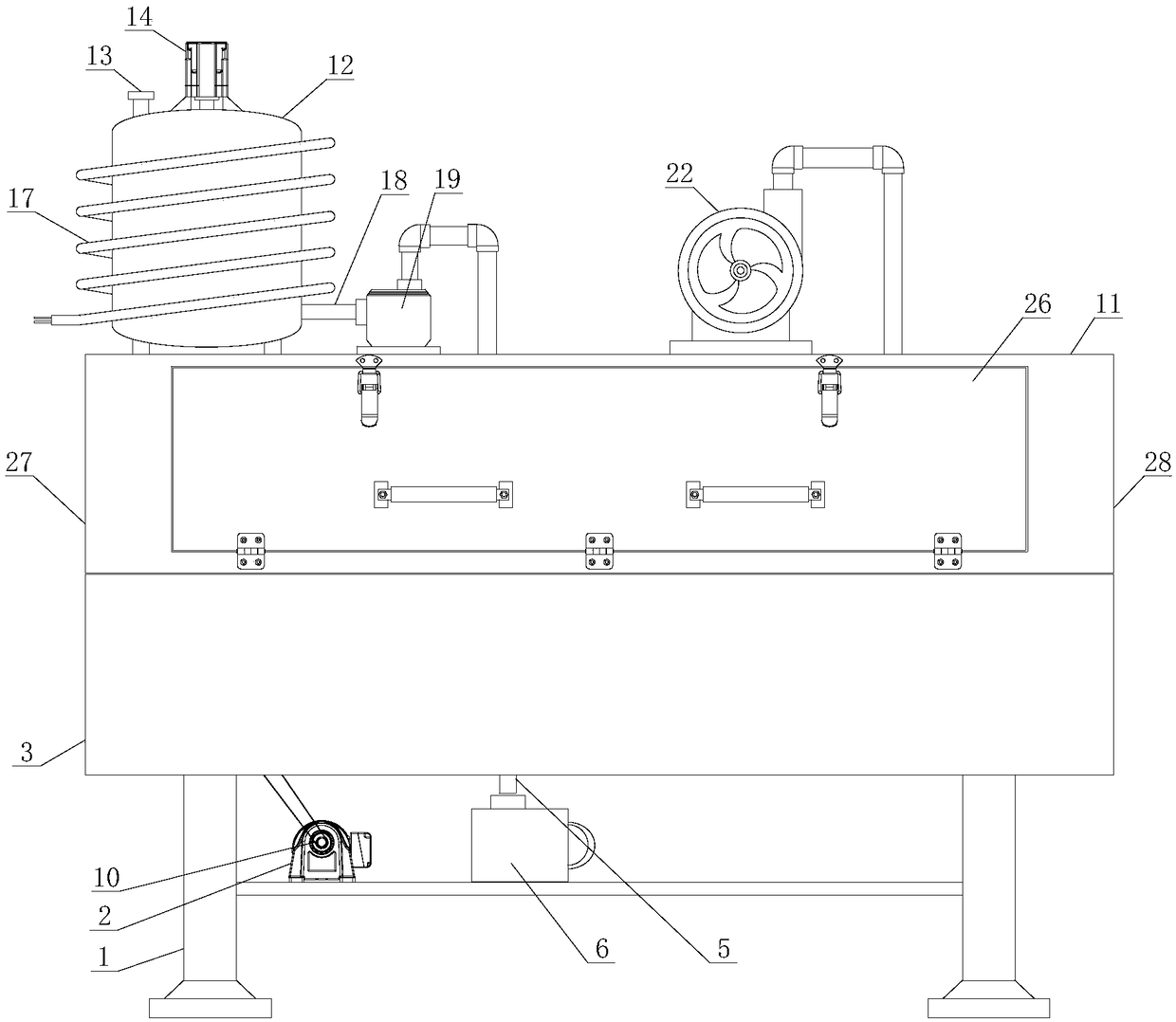 Automatic paint spraying device for panel production