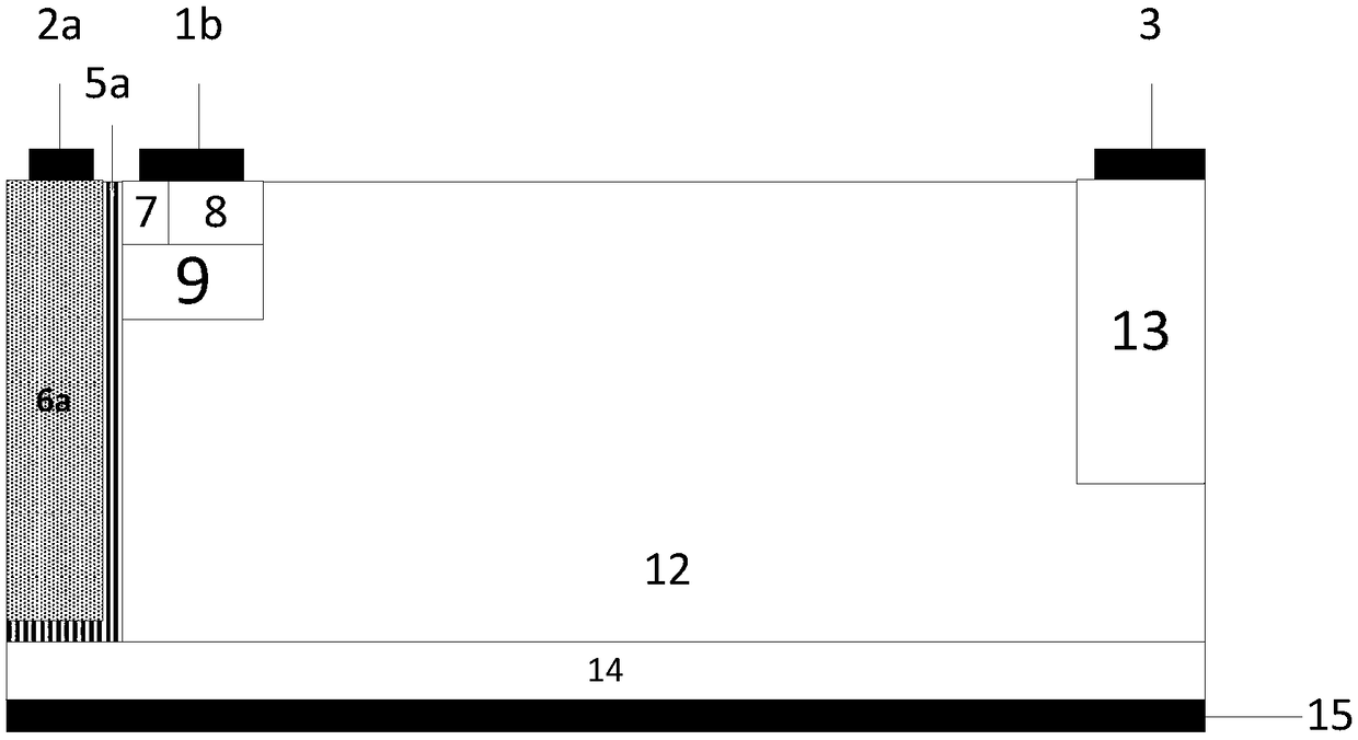 Transverse groove-type MOSFET device and preparation method thereof