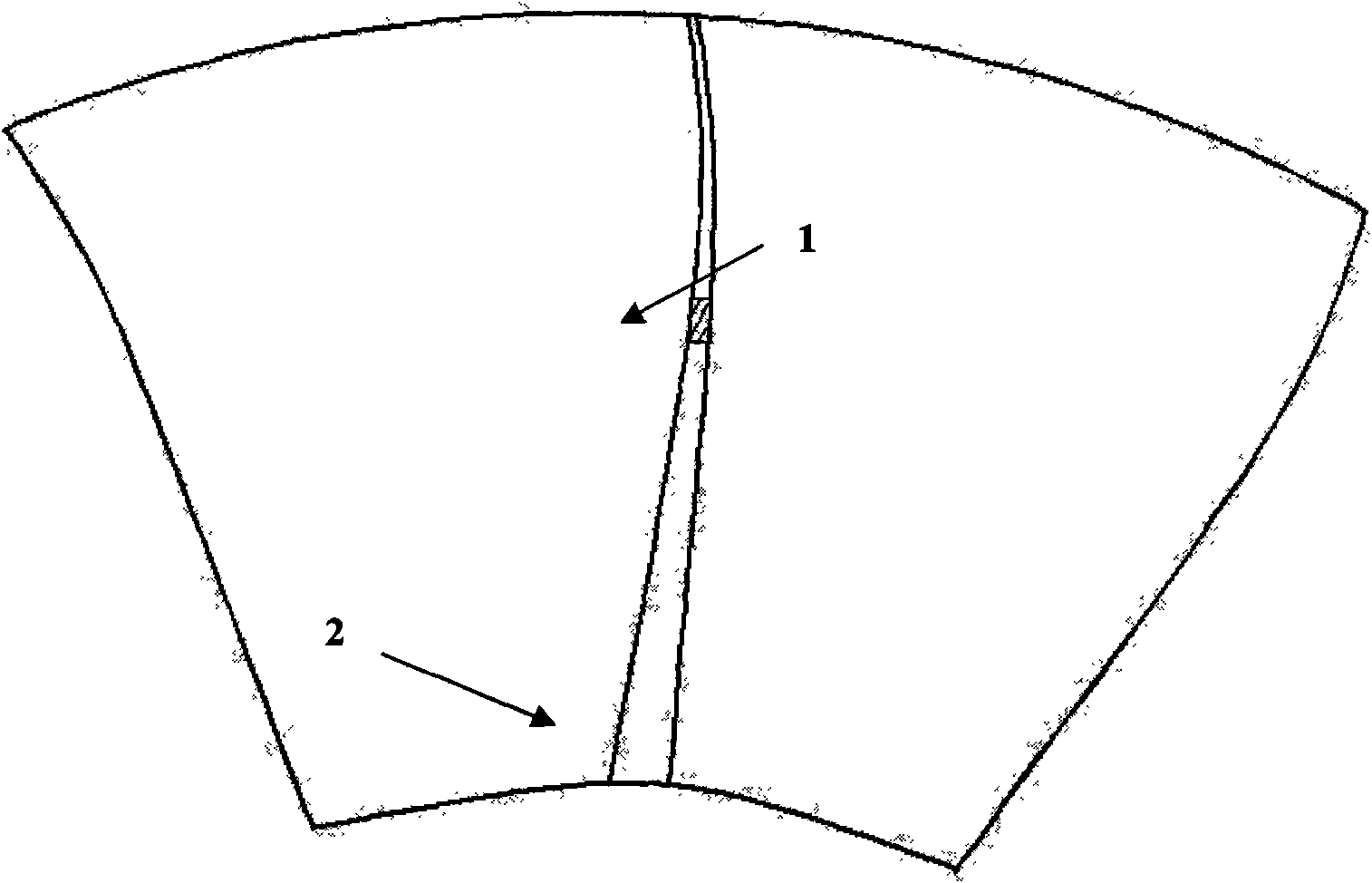 Modeling method of non-axisymmetrical hub for improving blockage at angular region