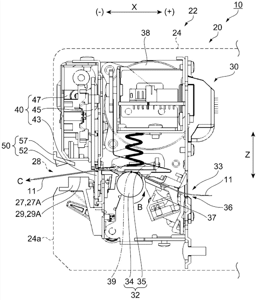 Ticket production device and ticket production method