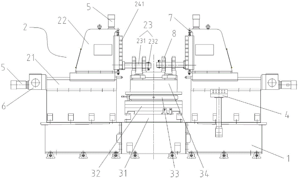 Light rail support keyway processing equipment and processing method