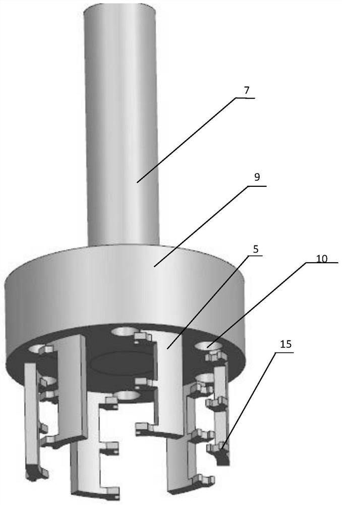 A batch-type cooling thermal shock test device for ultra-high temperature ceramic materials